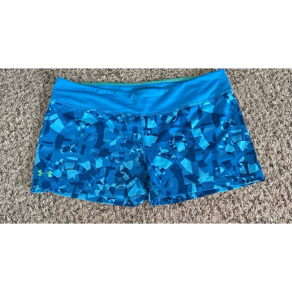 Under Armour Women's Blue Lycra Shorts‎ Size XL